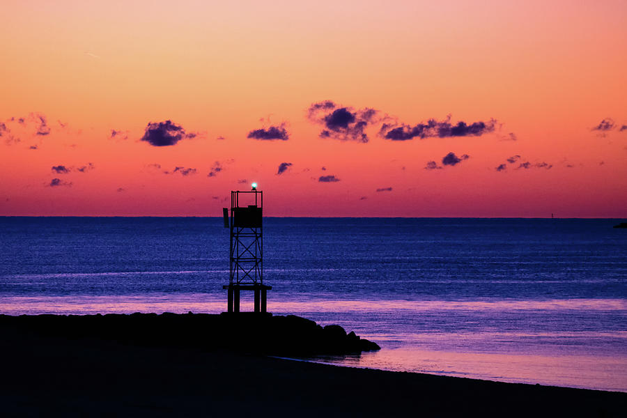 Sunrise Channel Marker Silhouette Photograph by Robert Anastasi | Fine ...