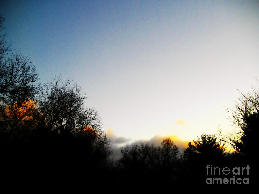 Sunrise Cloud Reflection - Orton Effect Photograph