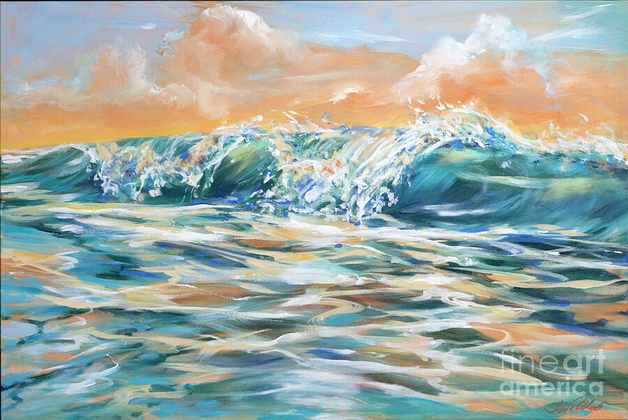 Sunrise Curl A Painting by Linda Olsen