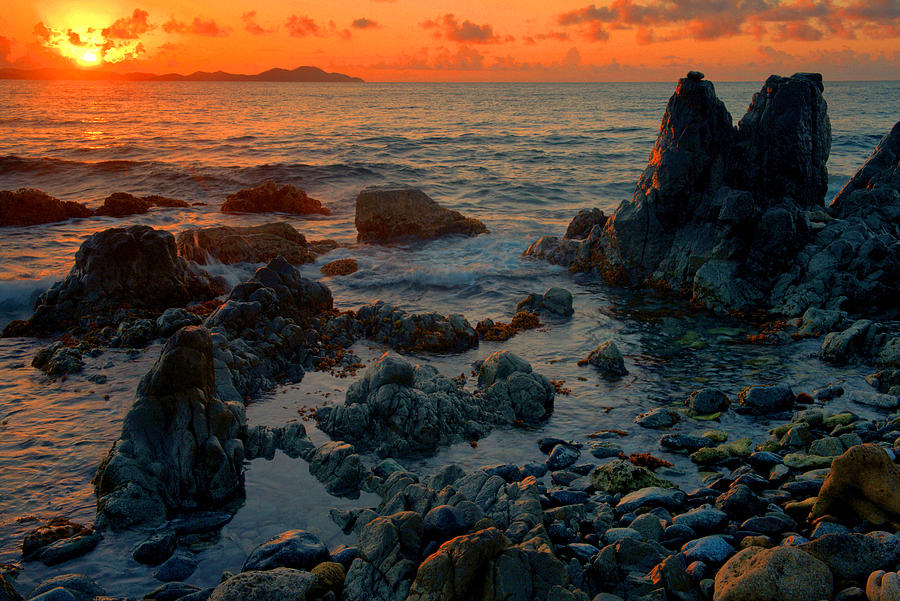Sunrise - Drunk Bay, St. John Photograph by Stephen Vecchiotti