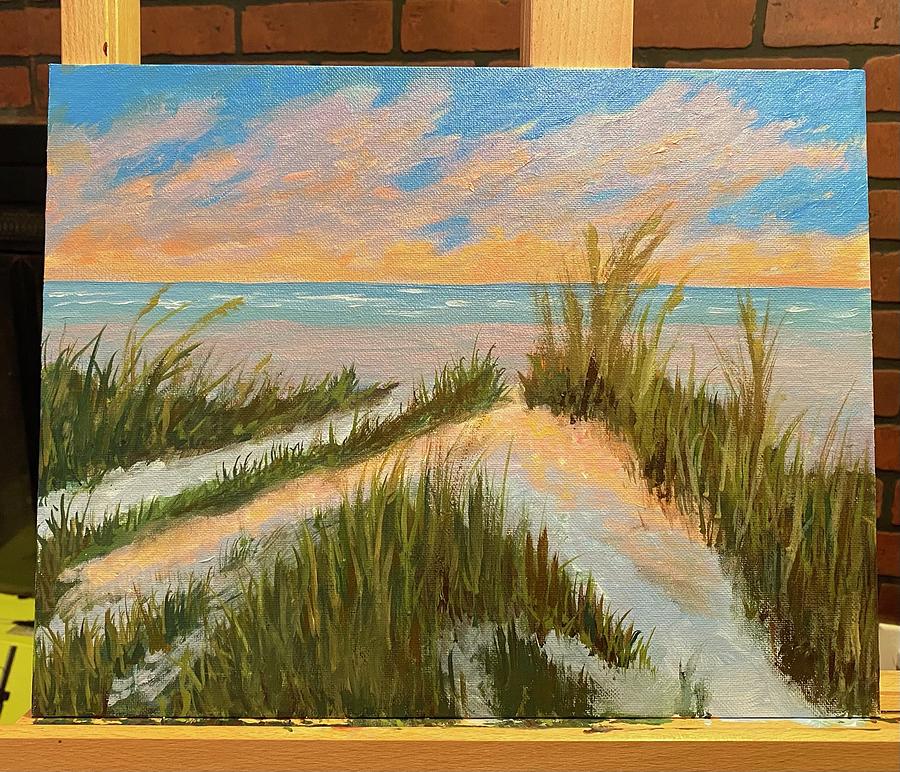 Sunrise Dunes Painting by Pam Long - Fine Art America