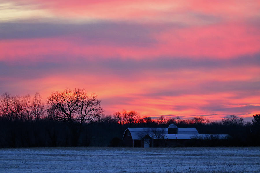 Sunrise Farm Photograph by Brook Burling