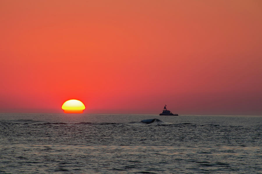 Sunrise - Fishing Boat Photograph by Bill Cannon