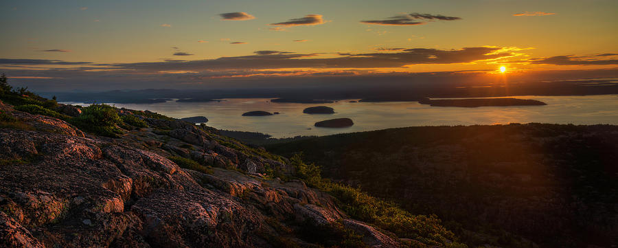Sunrise From Cadillac Mountain Photograph by Owen Weber