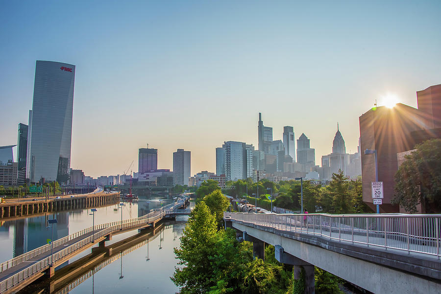 Sunrise from South Street - Philadelphia Cityscape Photograph by ...