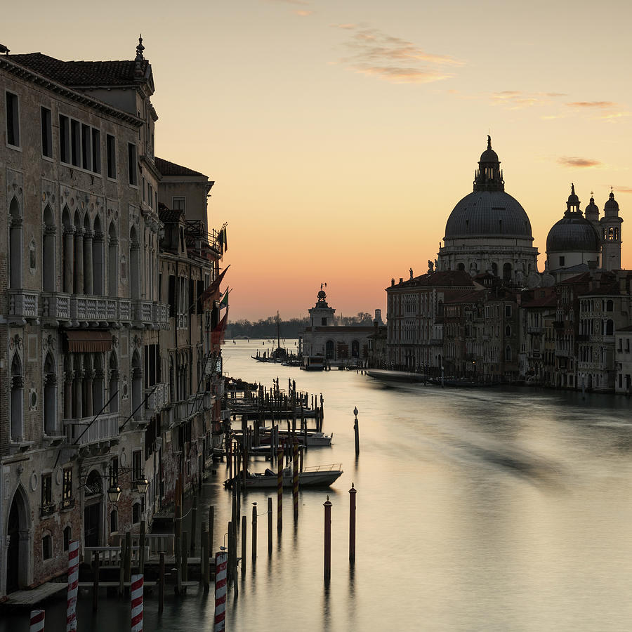 Sunrise from the Accademia Bridge, Venice, Italy Photograph by Sarah Howard