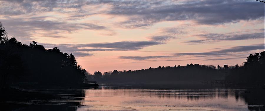 - Sunrise Great Bay - Durham NH Photograph by THERESA Nye
