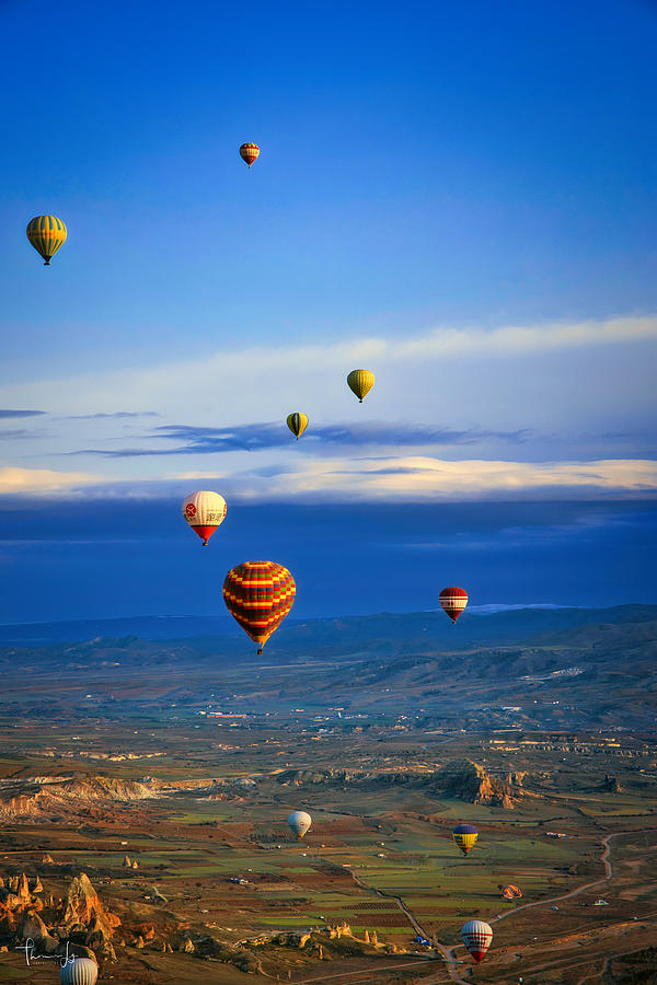 Turkey Photograph - Sunrise Hot Air Balloon Ride III, Cappadocia, Turkey by Thomas Ly