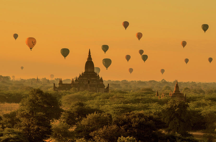 Sunrise In Ancient Bagan Photograph by Joshua Van Lare