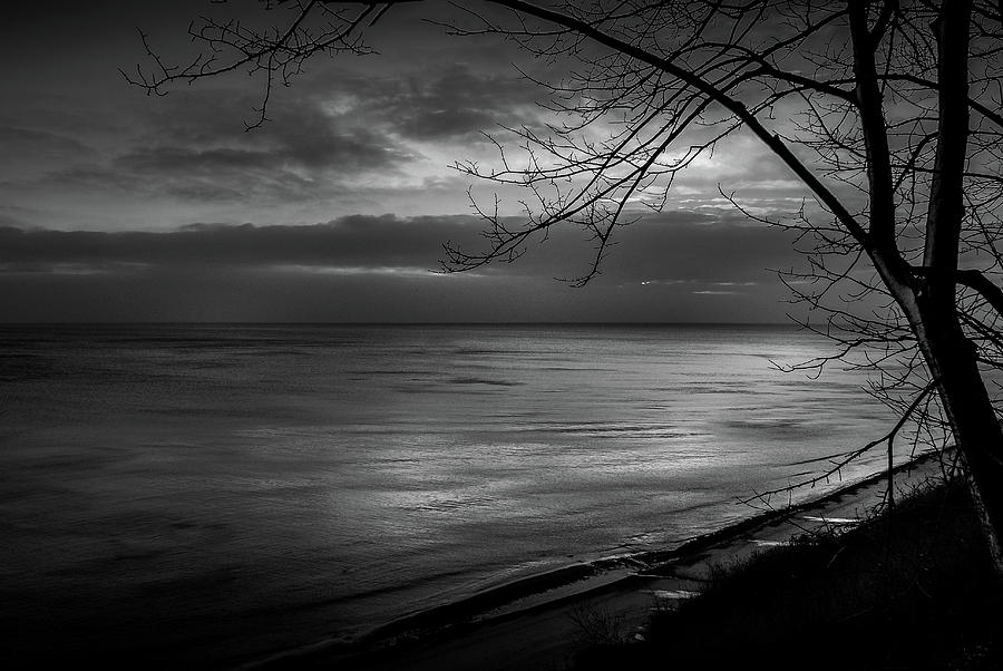 Sunrise in Black and White Photograph by Deb Beausoleil