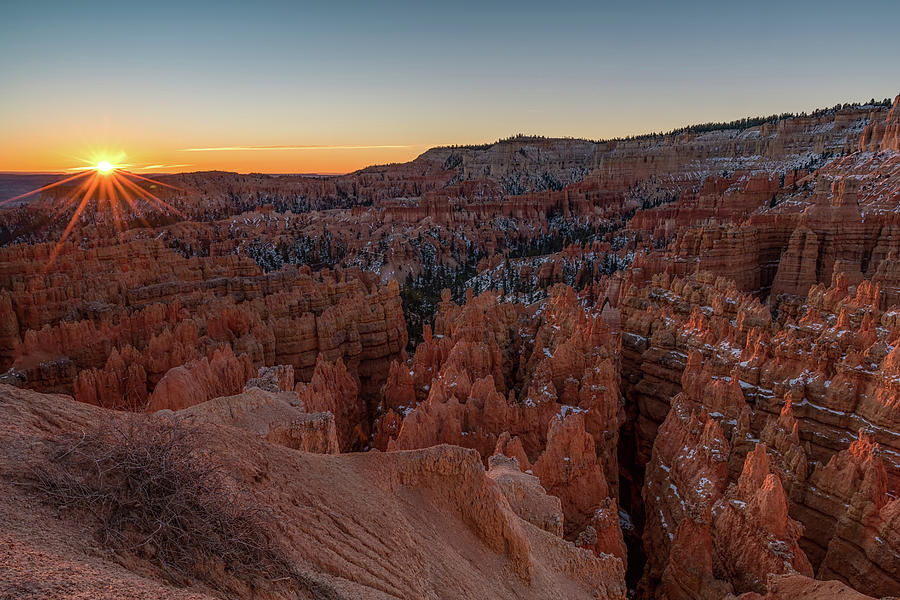 Sunrise in Bryce Canyon National Park in early winter. Photograph by Tibor Vari