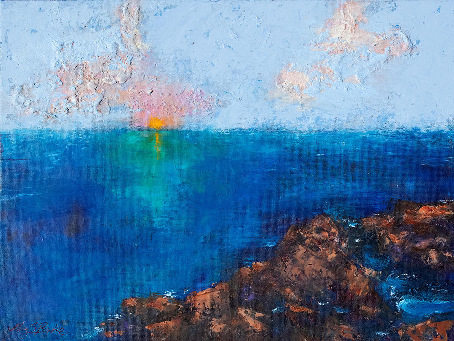Sunset in C Minor Painting by Mary Benke