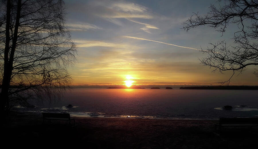 Sunrise In Finland In December Photograph by Johanna Hurmerinta