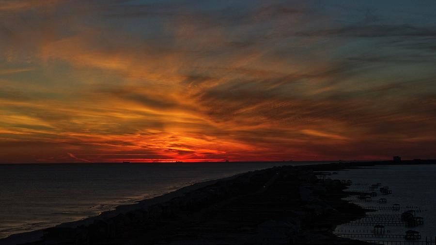 Sunrise in Gulf Shores Alabama Photograph by Walt Sterneman