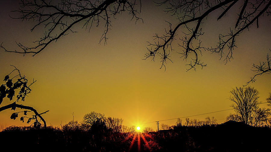 Sunrise in Joliet, Illinois #3 Photograph by David Morehead