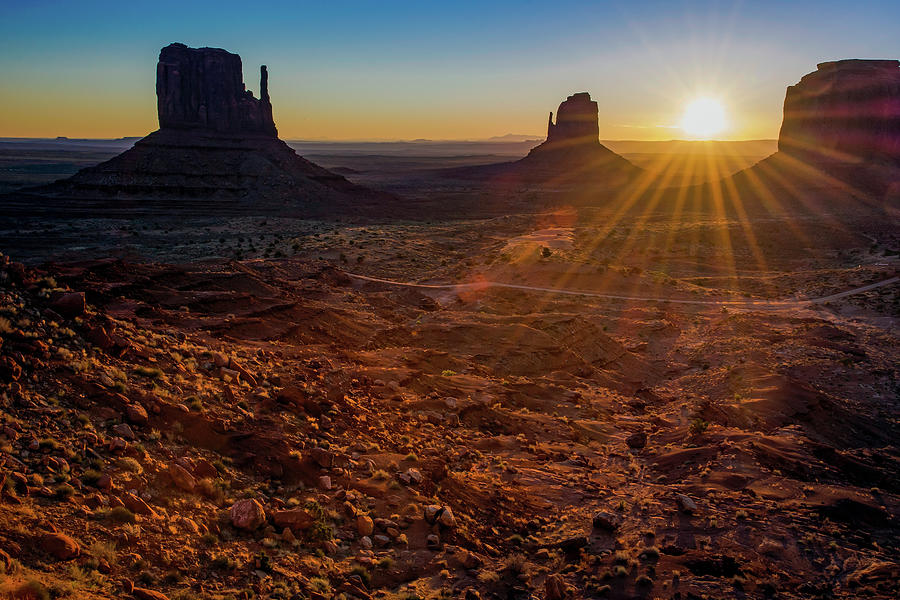 Sunrise in Monument Valley Photograph by John Bartelt