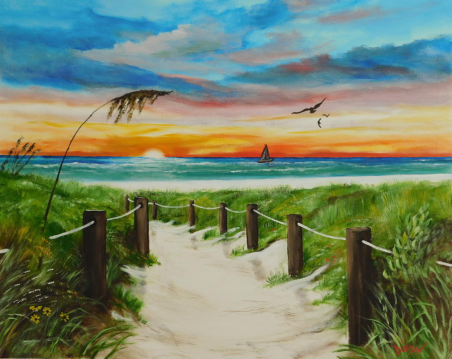 Sunrise In Paradise Painting by Lloyd Dobson