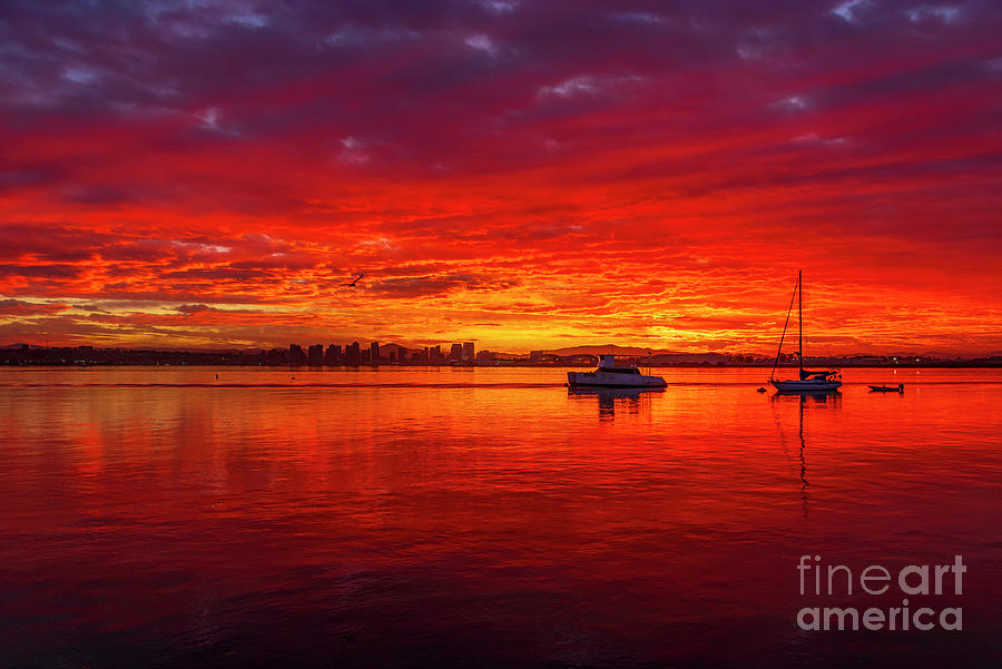 Sunrise in San Diego Photograph by Rich Cruse