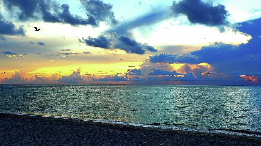 Miami Photograph - Sunrise in South Beach Miami by Joshua Pacheco