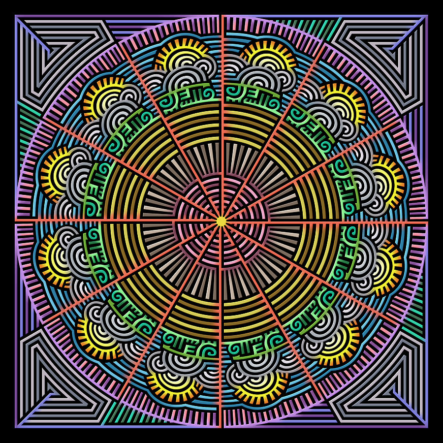 Sunrise In The Labyrinth Of Morning Digital Art by Becky Titus
