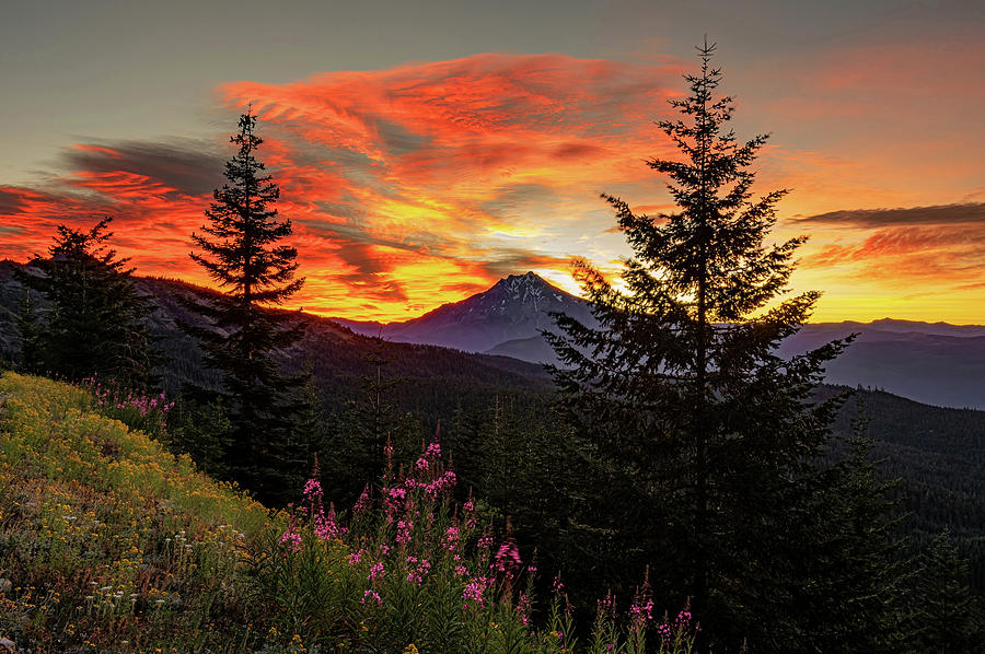 Sunrise in the Oregon Cascades. Photograph by Ulrich Burkhalter