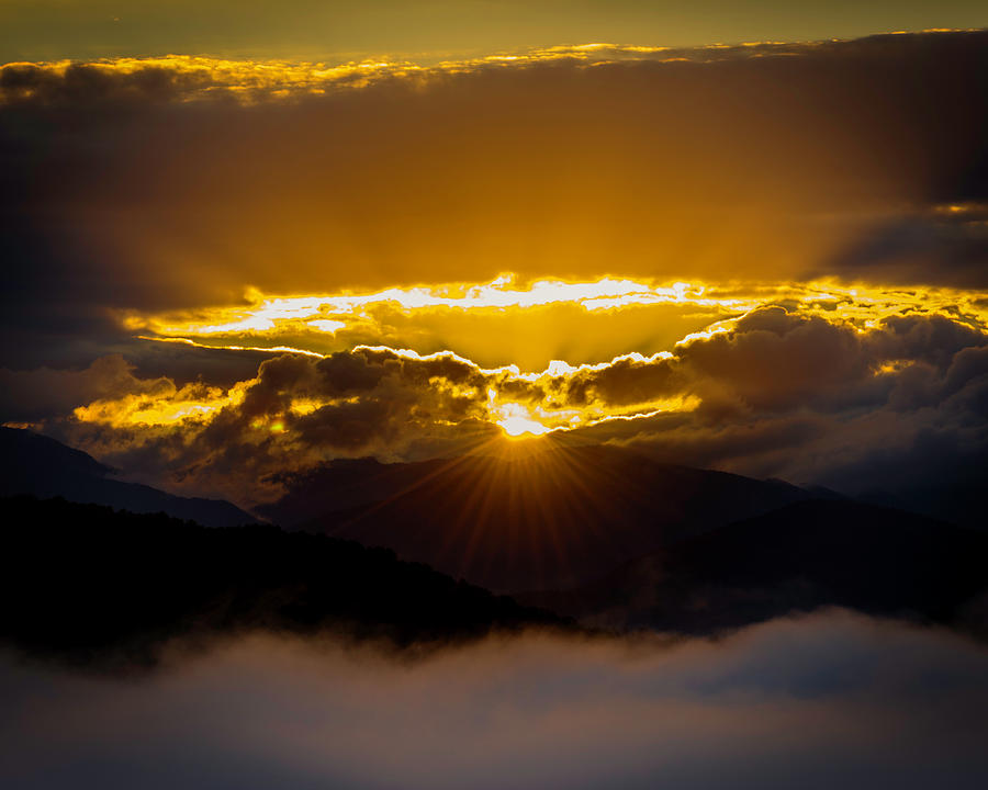 Sunrise in the Smokies Photograph by Norman Reid