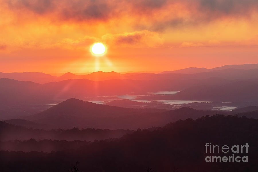 Sunrise in the Smokies Photograph by Theresa D Williams