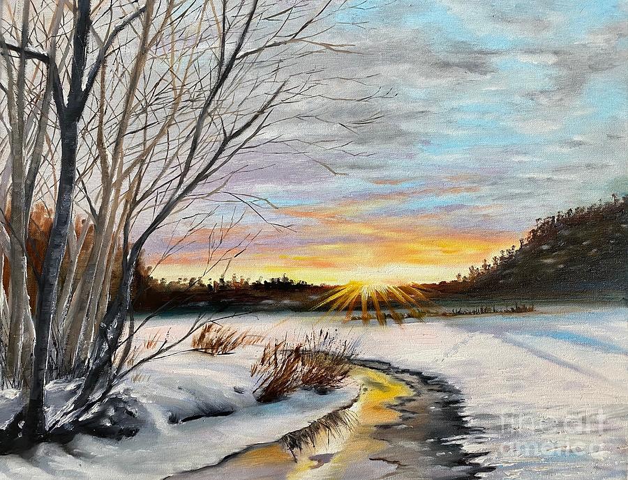 Sunrise Painting by Jessie Wu - Fine Art America
