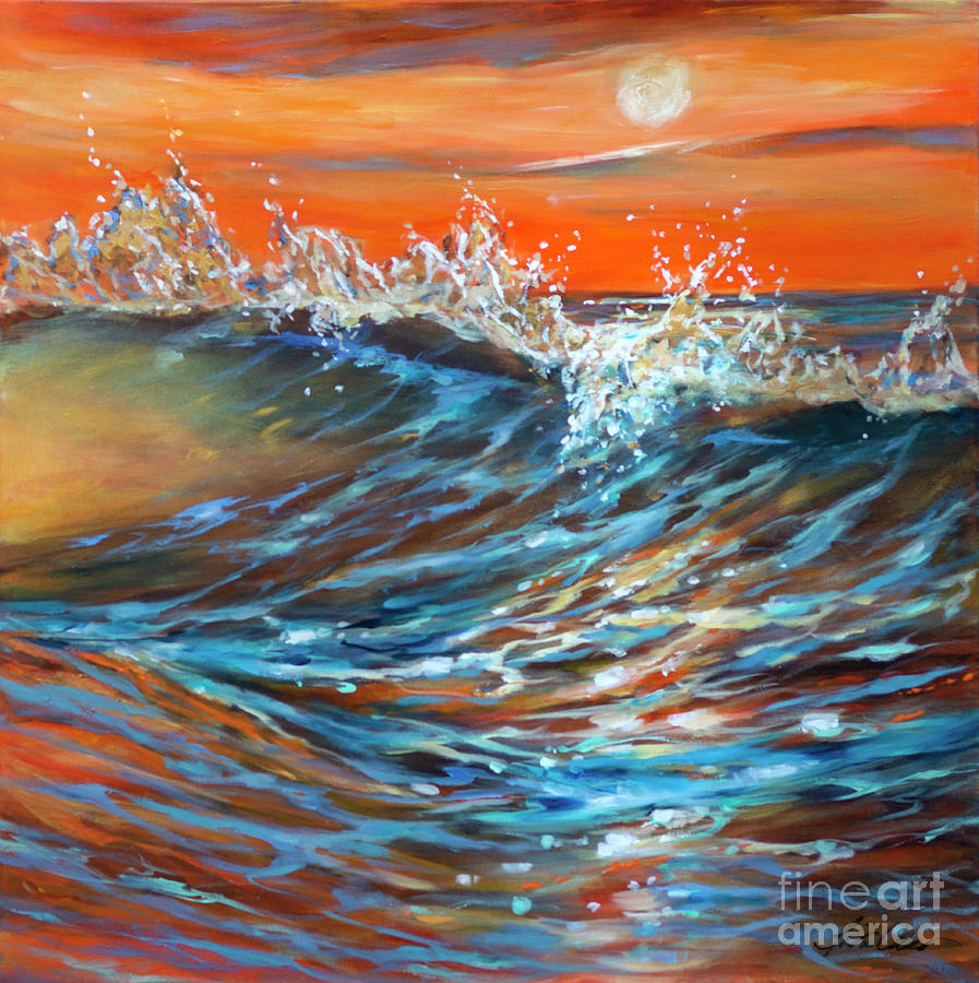 Sunrise Lace Painting by Linda Olsen