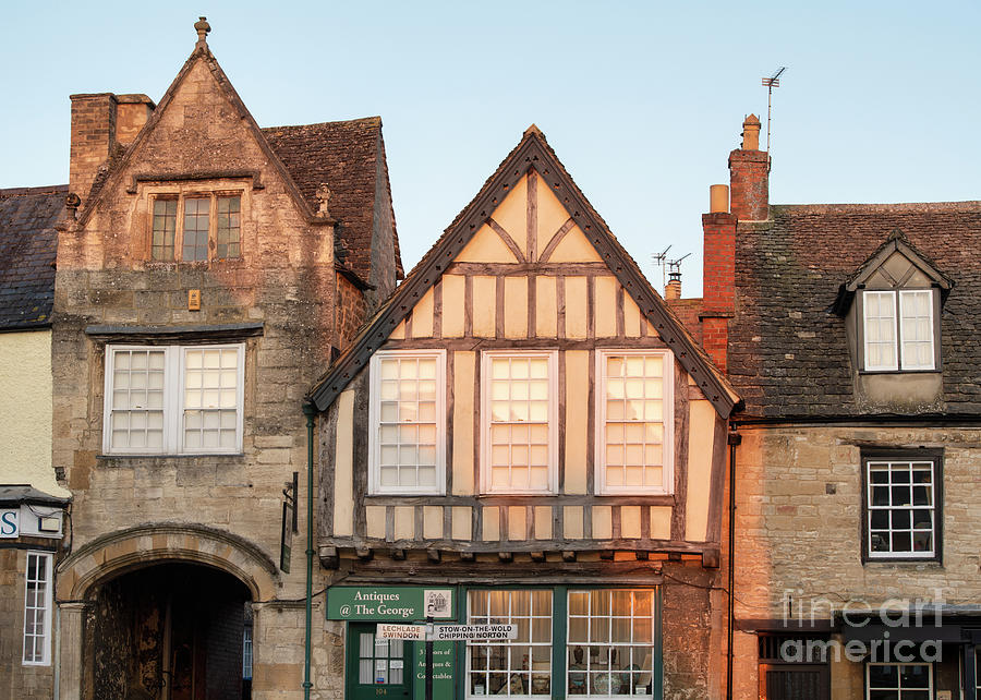 Sunrise Light on Period Buildings in Burford  Photograph by Tim Gainey