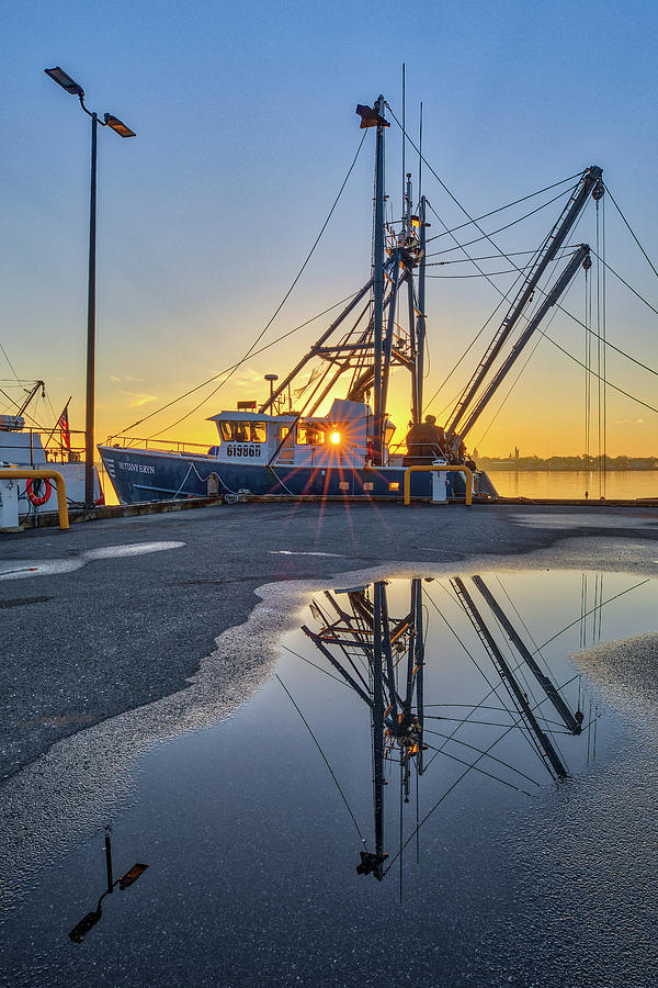 Sunrise Mood at the New Bedford Harbor Photograph by Juergen Roth
