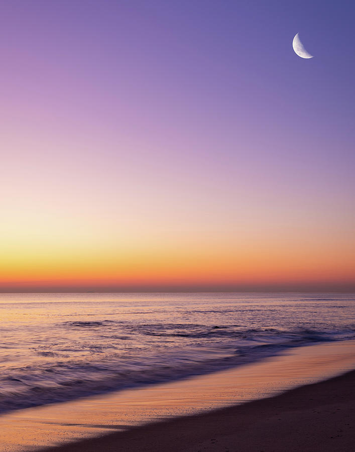 Sunrise Moon Photograph by Glenn Davis
