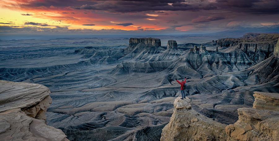 Sunrise Moonscape Overlook, Southern Utah Photograph by Michael Ash