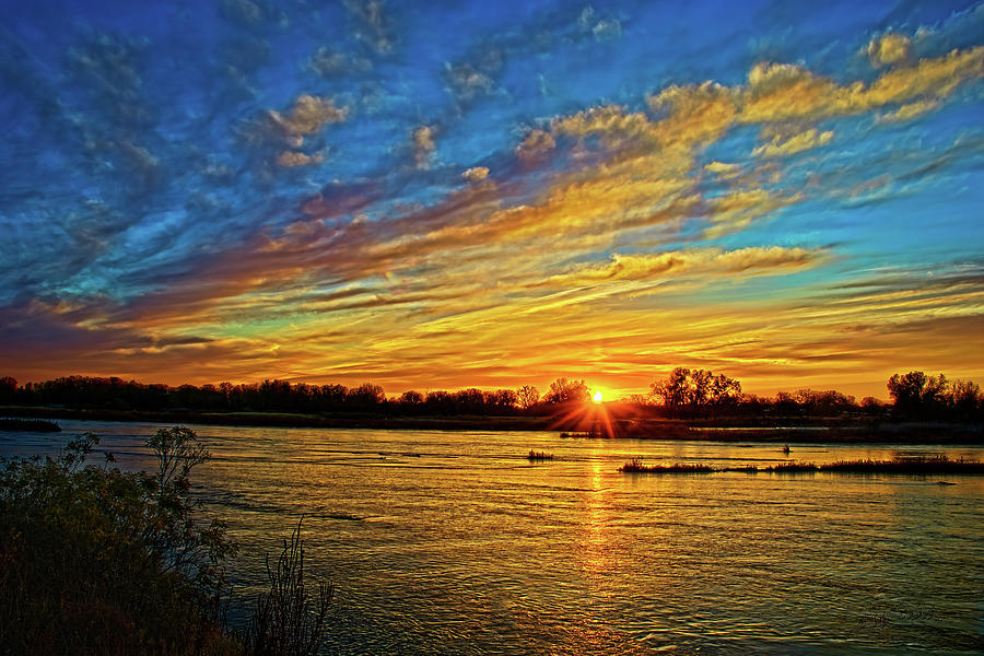 Sunrise near the Hamilton County Bridge Photograph by Jeff White