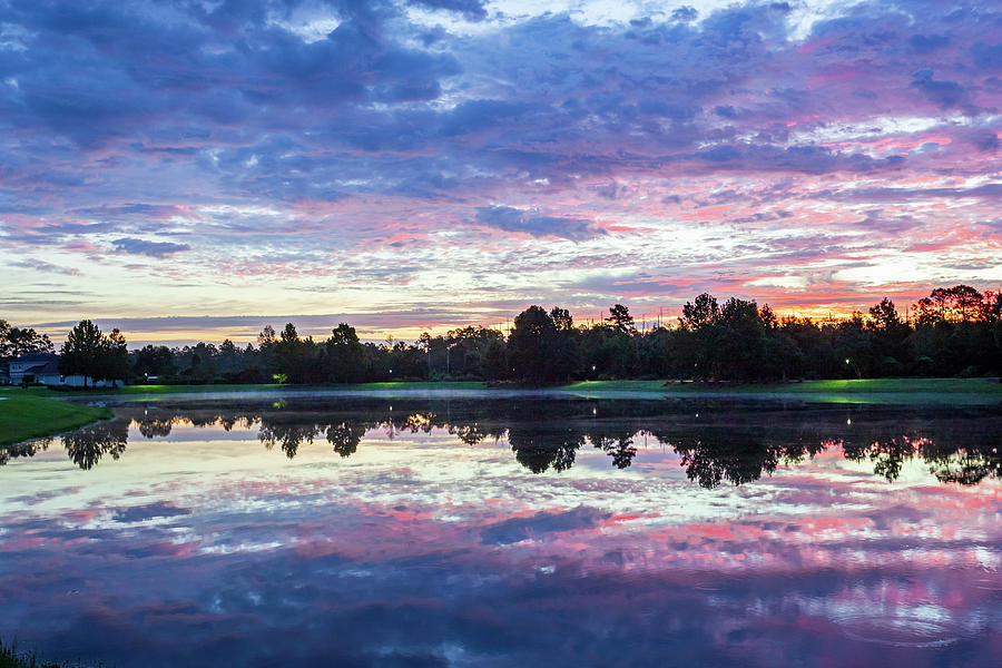 Sunrise Of The Lake Photograph