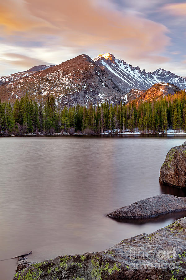 Sunrise on Bear Lake in Rocky Mountain National Park Photograph by Ronda Kimbrow