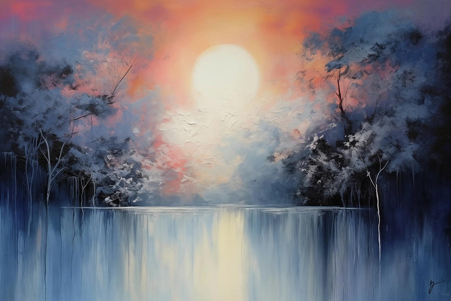 Sunrise on Downyglade Painting by Greg Collins
