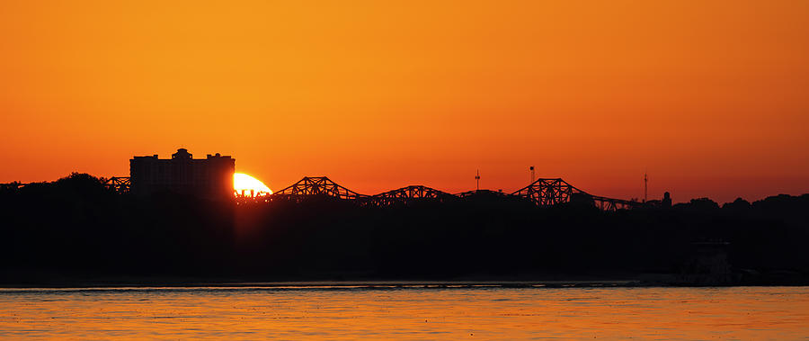 Sunrise on Mississippi Photograph by Deborah Penland