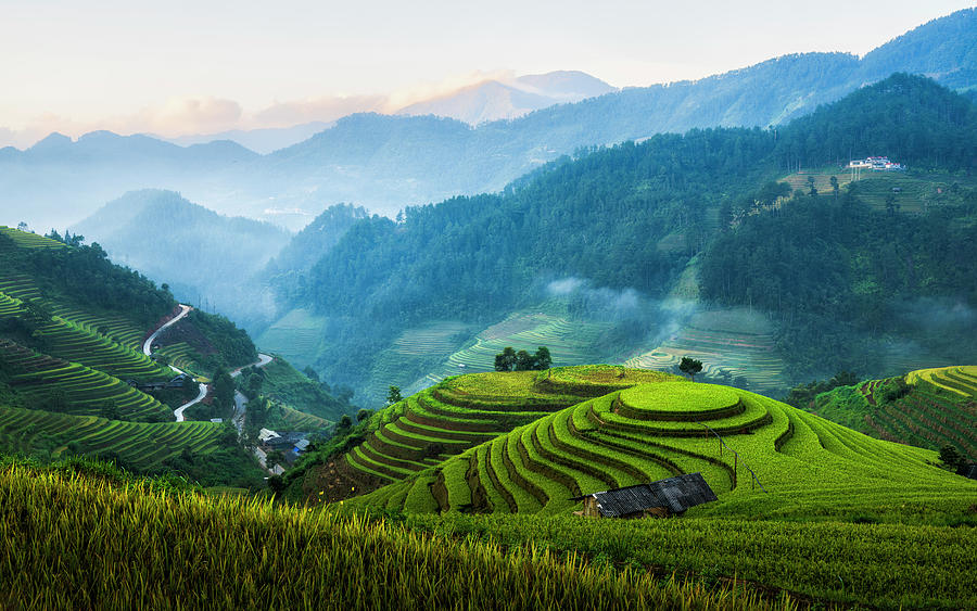 Sunrise on Mu Cang Chai Photograph by Dee Potter - Pixels