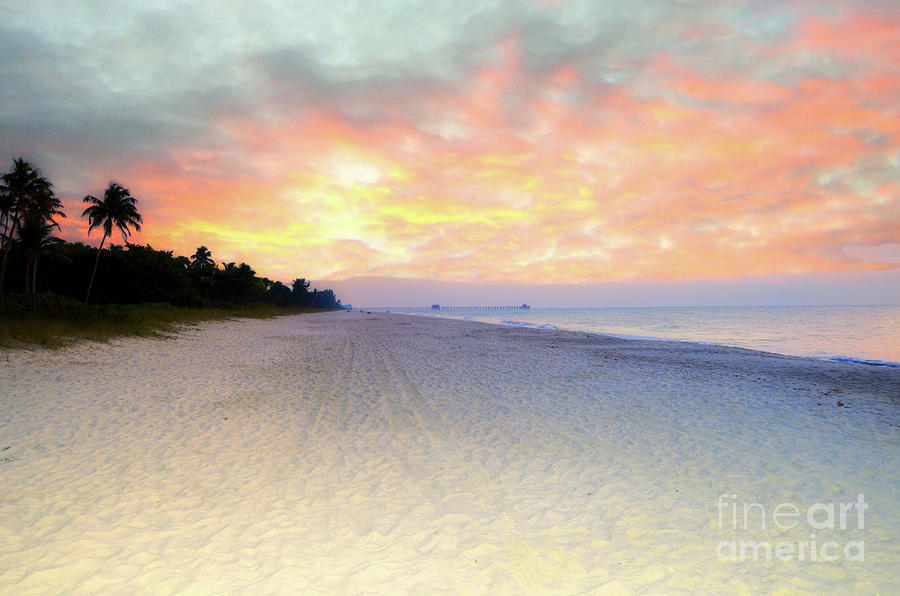  Sunrise on Naples Beach Florida  Photograph by Elaine Manley