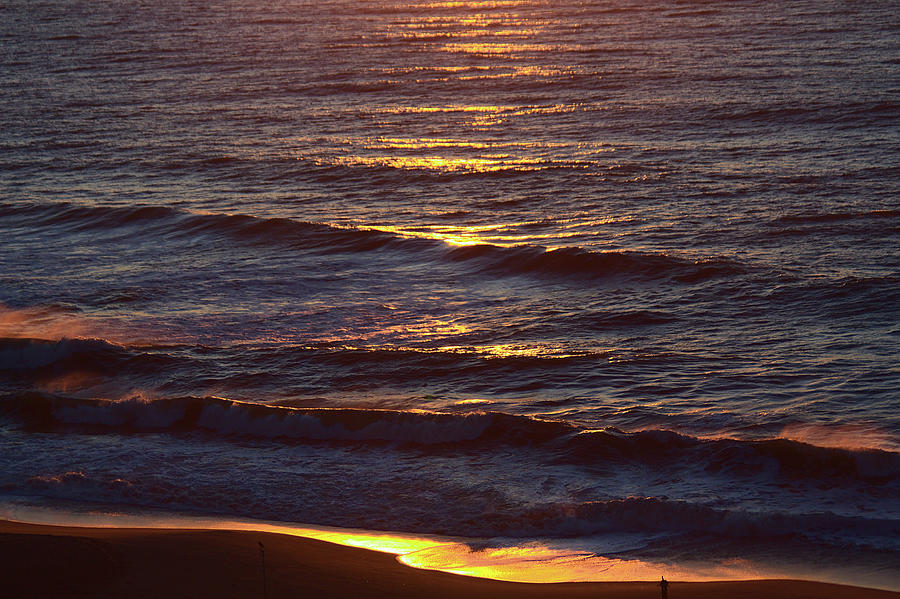 Sunrise on Ocean Waves Photograph by Jeremy Hayden
