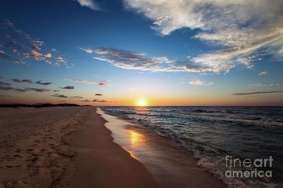 Sunrise on Opal Beach, Pensacola Beach, Florida Photograph by Beachtown Views
