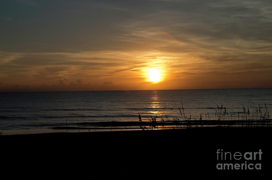 Sunrise on Ormond Beach Photograph by Judy Hall-Folde