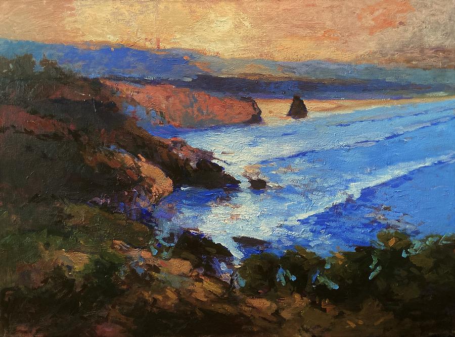 Sunrise on Pismo Beach Painting by R W Goetting