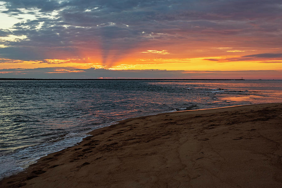 Sunrise on Plum Island Beach Newburyport Massachusetts Photograph by Toby McGuire