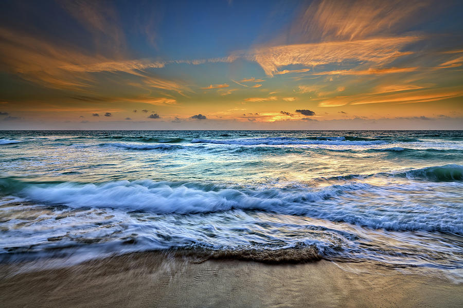 Miami Photograph - Sunrise on South Beach III by Rick Berk
