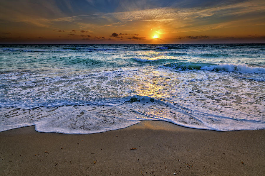 Miami Photograph - Sunrise on South Beach by Rick Berk