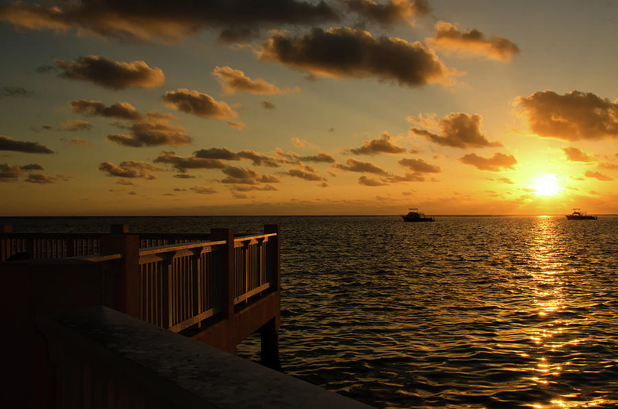 Sunrise on the Caymans Photograph by Debra Baldwin