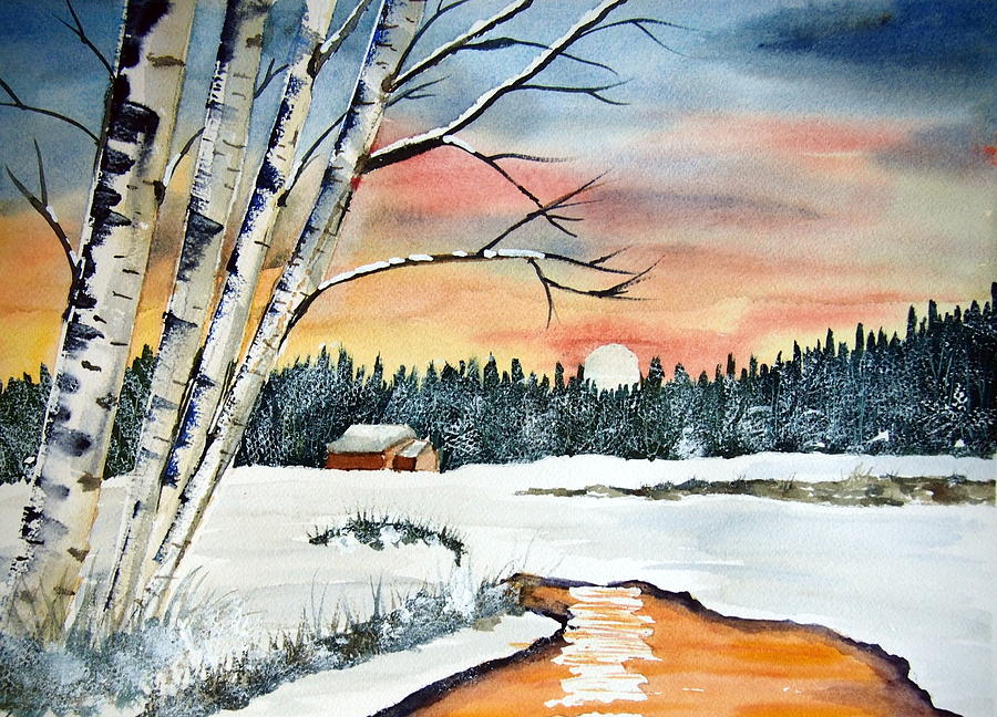 Sunrise on the Creek Painting by Jacquelin Bickel