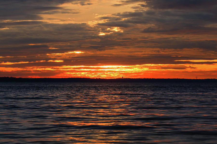 Sunrise on the James River Photograph by Lara Morrison